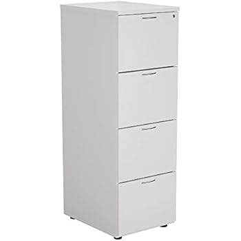 Office Hippo 4 Drawer Filing Cabinet Pre Assembled White Amazon