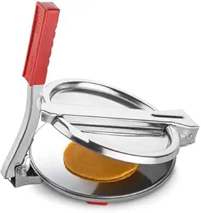 MR Sales Heavy premium Stainless Steel Puri Maker Press Machine with Handle, Manual Stainless Steel Roti Press, Papad/Khakhra/Chapati Maker Roti and Khakra Maker Roti and Khakra Maker