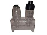 Eigenschaften des bottleDRY: keine Klebung von Bauteilen, reines Stecksystem, präzise Ausfräsung von Verbindern und Öffnungen im Material, geruchneutral und lichtbeständig, auch bei Tageslicht, keine Materialermüdung durch Wasser, die Bauteile sind leicht zu demontieren und zu reinigen, leichte Reinigung mit klarem Wasser, spülmaschinenfest bis 65°, beständig gegen Wärme bis 90°, lange Lebensdauer des Materials (bis zu 30 Jahren bei fachgerechter Nutzung), viele Farben und Formen lieferbar
