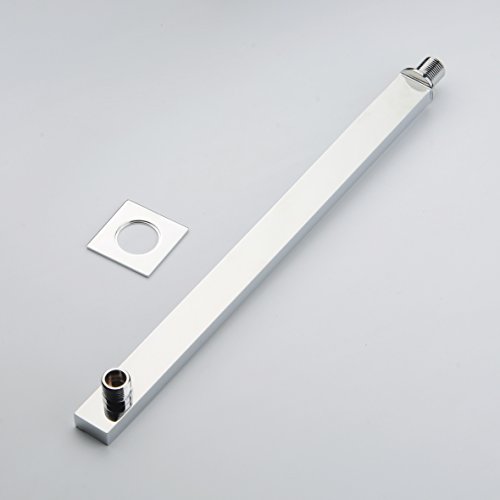 Hiendure® 16 Inch Wandmontage eckig Duscharm Quadrus – Brausearm Wandarm Dusche - 2