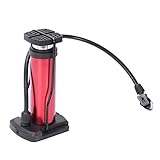 Farbe Rot Gaoominy Fahrrad Pumpe Fahrrad Stand Pumpe Fu？ Aktiviert Fahrrad Luft Pumpe Aluminium Legierung Tragbare Fahrrad Pumpe
