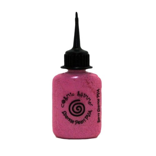 Cosmic Shimmer Pearl PVA Glue Berry Sparkle
