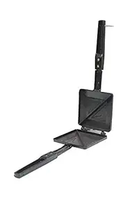 VIS Grill and Toast Sandwich Maker with Non-Stick Cookware ( Black )