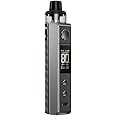 VooPoo Drag H80S Kit, 80W, DTL Vape Kit **18650mAh Battery Sold Separately** - Vape Kit, Vaping, Ecigarette, Ecig - No Nicotine, 2ml TPD Version. (Gray Carbon Fiber)
