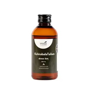 Veda Ayurvedics Ksheerabala Tailam for Relieving Pain and Inflammation related to Arthritis & Joint Diseases, 200 Ml (For External Use Only)