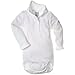 Polarn O. Pyret Unisex Baby Classic PO.P Collar Long Sleeve Bodysuit, Soft White, 4-6 Months