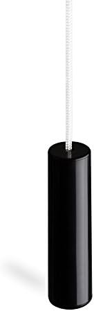Ceiling Switch Pull Cord String,with Ergonomic Handle.Bright and Fun, from Sleeklight™ (Jet Black)