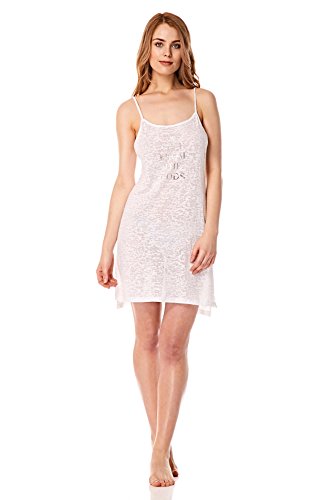 A Gift from the Gods L5008W Women's White Night Gown Loungewear Nightdress Xlarge