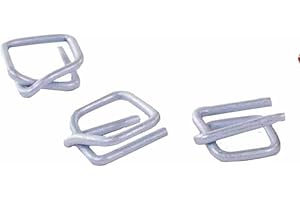 Kortpack | Schnallen/Klemmen 19 mm breid von Metall für Polyester Umreifungsband und Textilumreifungsband | CB6 | 19 mm | 250 Stück
