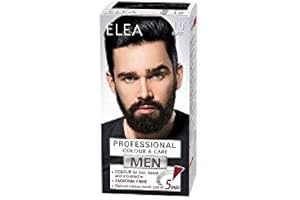 Elea Män Professional Color & Care ingen ammoniakkrämfärg för män för hår, skägg och mustasch (svart 1,0)