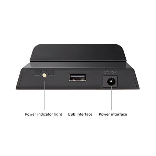 Inateck 4-Port 36W (4x 5V/2.4A) Schnelle USB Ladestation mit familiengeeignetem Desktop-Ladegerät für Apple & Android Smartphones, Tablets und andere USB-ladende Geräte EU-Stecker, Unterstützung von USB-Ladeprotokoll BC1.2 – Schwarz - 3