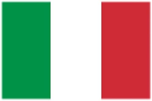 Italy Flag with Tattoo – 2 Pairs (4 Pieces) – Non Permanent – For Face, Cheek, Shoulder, Arm and Hand