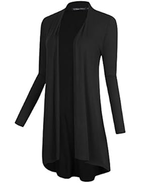 Urban GoCo Damen Basic Lange strcickjacke