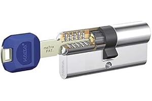 Kaba Cilindro Alta Seguridad + Refuerzo Matrix 30X40 NIQUEL 5 Llaves LK Doble EMB+Lam, 0