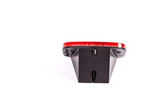 Schutzblech Reflektor Rück Strahler Heck Katzenauge Fahrrad Sicherheit ROT - 5