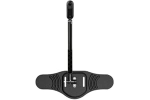 PANLOUTING Hüftgurt Halterungsadapter Kamerahalterung mit Verstellbarem 110cm Selfie-Stick Einbeinstativ für Laufendes Motorrad Radfahren kompatibel mit GoPro Hero Insta360 Action-Kamera
