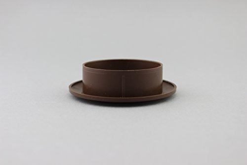 Lüftungsgitter Abschlussgitter rund Ø 90 mm braun mit Insektennetz Gitter ABS Kunststoff witterungsbeständig Insektenschutz - 4