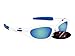 Produktbild Rayzor Professionelle Leichte UV400 Weiß Sports Wrap Laufen Sonnenbrille, mit einem blauen Grün Iridium Mirrored Blend Lens.