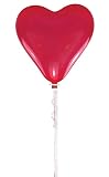 Globo gigante (170 cm), diseño con forma de corazón, color rojo