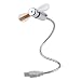 Produktbild ToGames-DE Mini ventilatore flessibile USB a collo di cigno Con LED per orologio per PC
