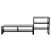 Produktbild Zerone Monitor Riser Stand, Desktop Ständer Monitor Riser-Regal Bildschirmerhöhung Bildschirmständer für Computer, Laptop, Schreibtisch-Organizer, Organizer + 3-Schicht Regal (Schwarz)