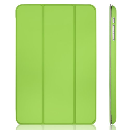 JETech® GOLD Slim Fit iPad mini 1/2/3 Hülle Schutzhülle Etui Tasche mit Ständer Funktion und Eingebautem Magnet für Einschlaf/Aufwach für Apple iPad mini, iPad mini 2 mit Retina Display und iPad mini 3 Smart Case Cover (Grün)