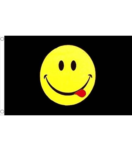 Happy Face Smiley Flag 3x5 Ft - Yellow Emoji :) Flag For Peace, Protest, Fun