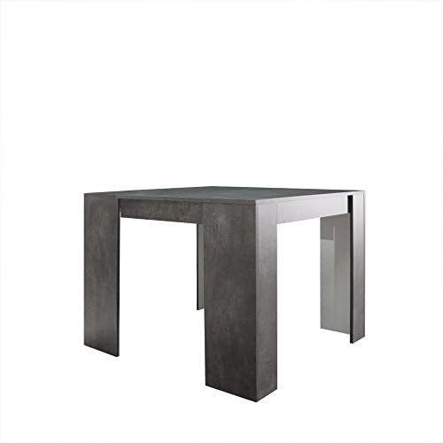Elasto Extendible Concrete Effect Dinner Table for Up to 10 People.