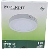 18W Sıva &Uuml;st&uuml; Tavan LED Lamba Uzlıght 1400 L&uuml;men Beyaz Işık