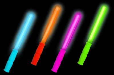 Preisvergleich Produktbild Leuchtstab Leuchtstick Knicklicht mit Haltegriff farblich sortiert