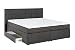 Produktbild Furniture for Friends Möbelfreude® Boxspringbett Andybur mit Bettkasten Anthrazit 180x200 cm H3 inkl. Visco-Topper, 7-Zonen Taschenfederkern-Matratze