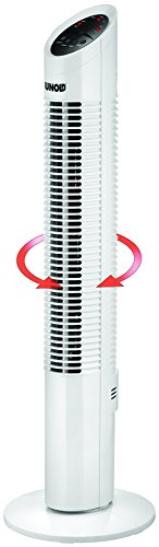 UNOLD 86850 Turmventilator Tower, Zuschaltbare Oszillation, 3 Stufen, Timer-Funktion, Fernbedienung, 30 W, 230 V, weiß - 2