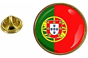 Akachafactory - Spilla con bandiera Portogallo, motivo: coccarda