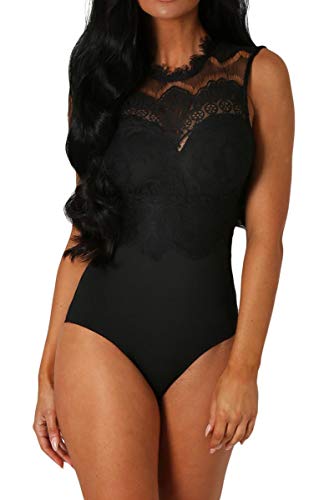 Aranmei - Body - para mujer Negro negro Large