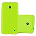 Produktbild Cadorabo Hülle für Nokia Lumia 630/635 - Hülle in Jelly GRÜN – Handyhülle aus TPU Silikon im Jelly Design - Silikonhülle Schutzhülle Ultra Slim Soft Back Cover Case Bumper