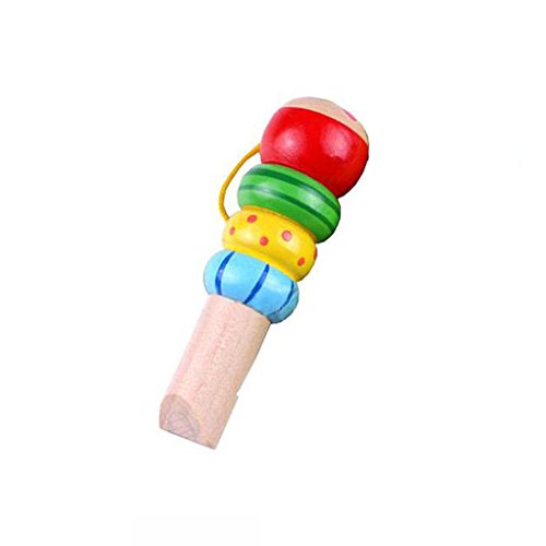 QHGstore Baby-hölzernes Karikatur-Tierpfeife-Spielzeug-pädagogisches Musik-Instrument-Spielzeug Zufällige Farbe - 2