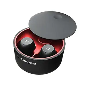 Lumiford Max T90 True Wireless in-Ear Earbuds with Mic for Crystal Clear Call, Bluetooth v5.0, 24 Hrs Playtime  (Black)