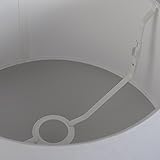 QAZQA Leinen Lampenschirm 20cm rund DS E27 leinen braun , Rund konisch Schirm Pendelleuchte, Schirm Stehleuchte, - 7