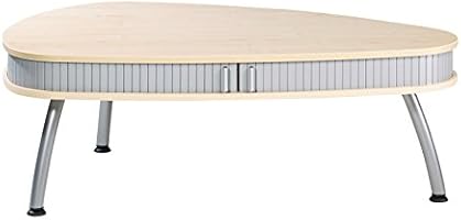 Simmob COGNAC616EU Table Basse Ovale Panneau de Bois/M&eacute;lamine Erable 83 x 125 x 44 cm