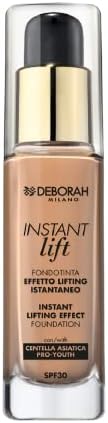 Deborah Fondotinta Instant LIft N.05 Amber SPF30, Lunga Tenuta, Effetto Lifting, Texture fluida e leggera, con Polveri Soft Focus che donano Radiosità Istantanea