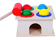 Children Early Learning Educational Toy, Beat wooden square hammer box