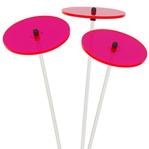 Cazador-del-sol ® Sonnenfänger [mini-cazador] 3 Stück rot 25cm hoch - das Original