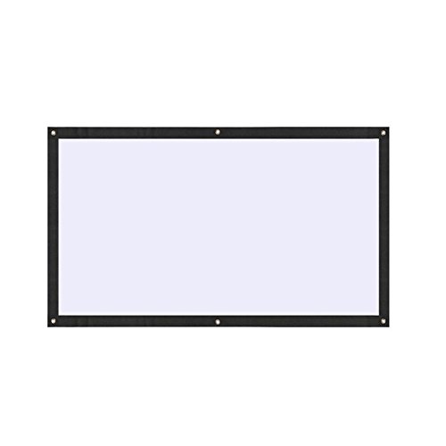 Hanbaili 60 '' 16: 9 écran de Projection extérieur d'intérieur, écran de Film extérieur Se Pliant portatif Le cinéma à la Maison de théâtre de cinéma Le Jeu d'ordinateur Portable