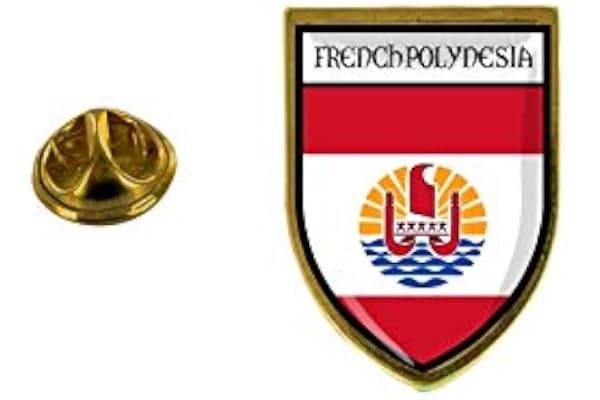 Akachafactory pins pin Badge pin's Drapeau Pays Blason polynesie Francaise Tahiti polynesien
