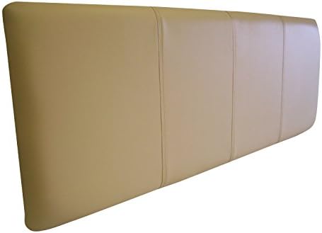 Fabulous Stitched Panel 4'6 Cream Faux leather Headboard