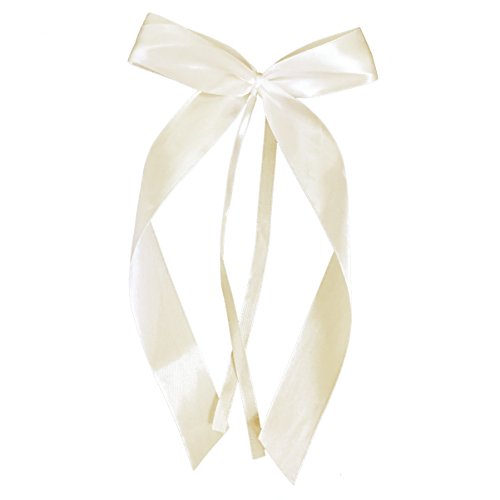 Miya@ 50 hochwertige beige Antenneschleifen aus Satin, Auto Schleifen, Hochzeit Deko, Autoschmuck