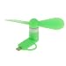 Produktbild Tragbar Android Handy Laptop PC Superstummer USB Kühl Mini USB Ventilator - Grün