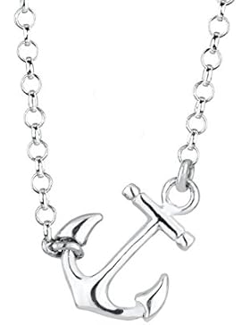 Elli Halskette Anker Maritim Hanseatisch 925 Sterling Silber 45cm
