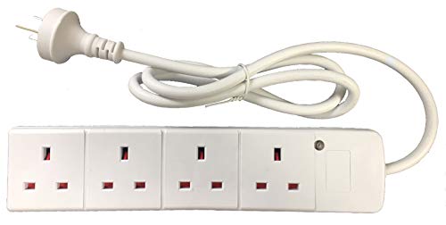 Neuseeland Australien China Travel Adapter Power Verlängerungskabel 4 UK-Steckdosen