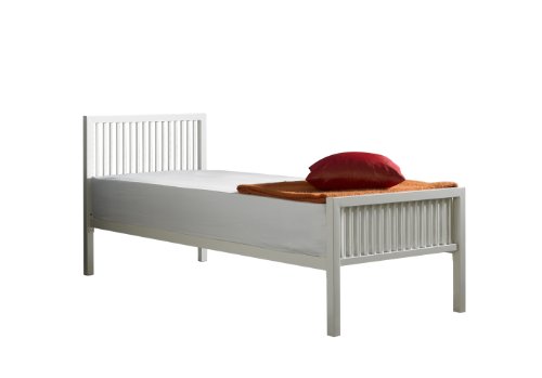 Boston Single Bed Frame 3ft Ivory White(off White)